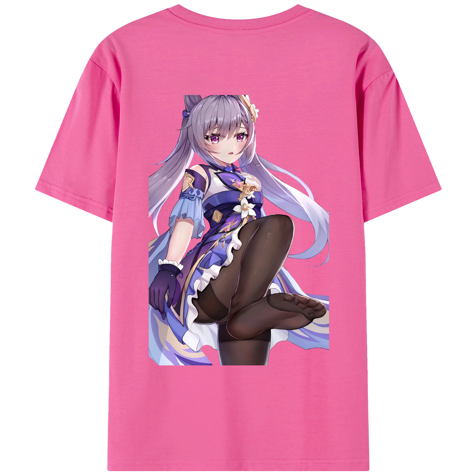げんし神 刻晴 こくせい genshin Kokusei レディース半袖Tシャツ(バックプリント)